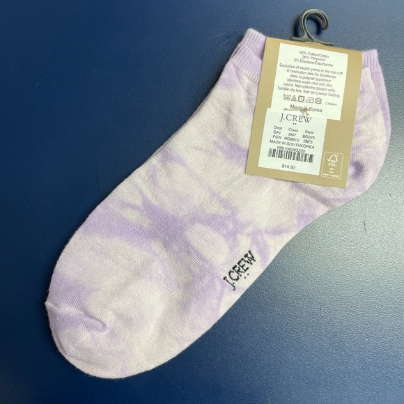 NWT J.Crew Factory Purple Swirl Ankle Socks - Picture 4 of 5